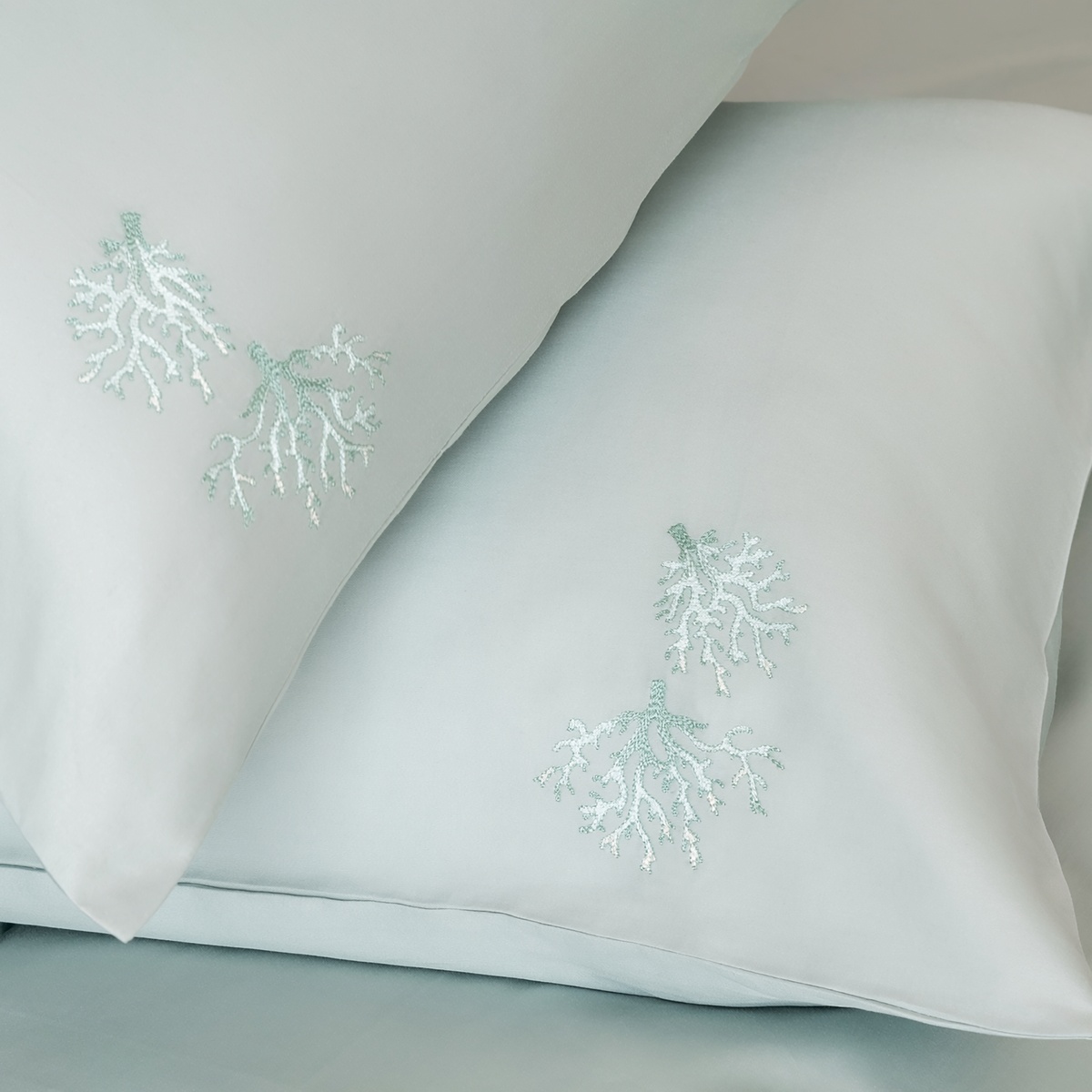 Фото Комплект постельного белья Сатин Easy art.Mint/Кораллы в интернет-магазине HP Linen