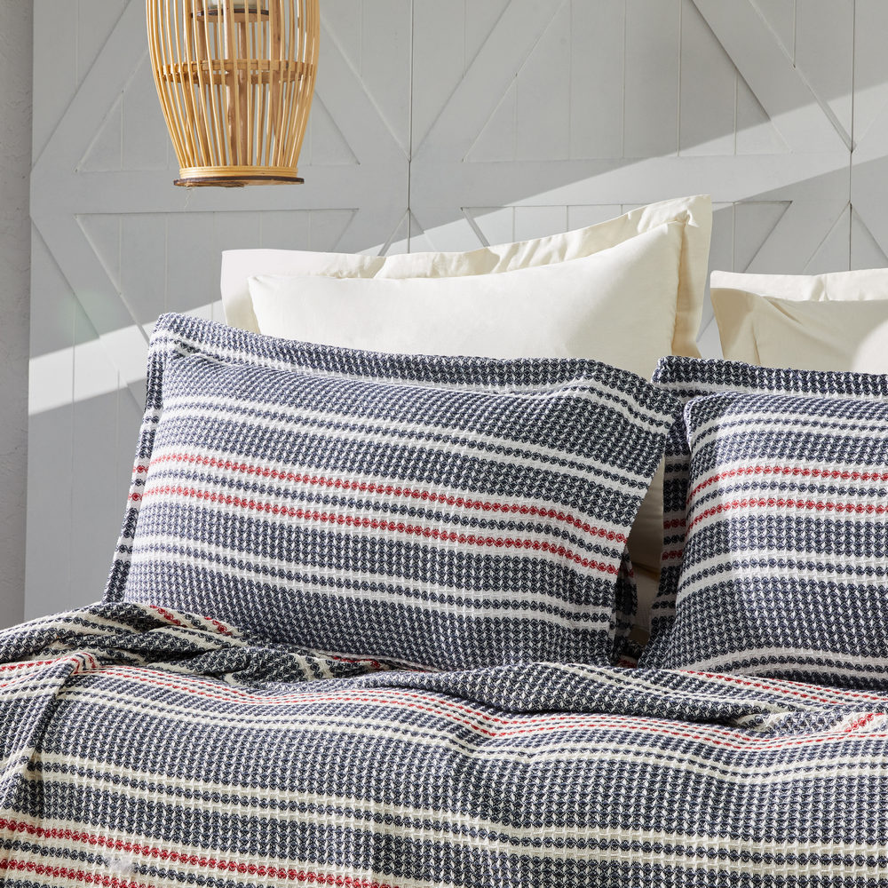 Фото Комплект постельного белья Annise art. Indigo-red в интернет-магазине HP Linen