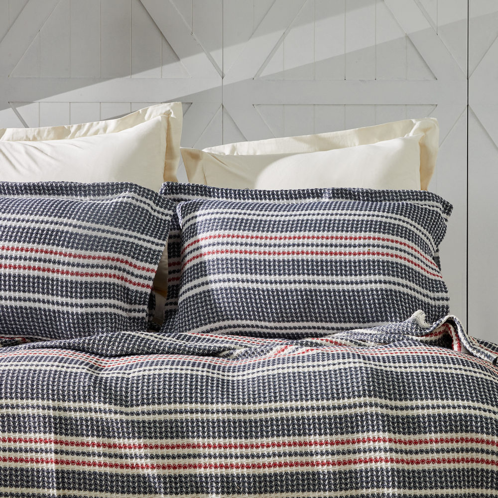 Фото Комплект постельного белья Annise art. Indigo-red в интернет-магазине HP Linen