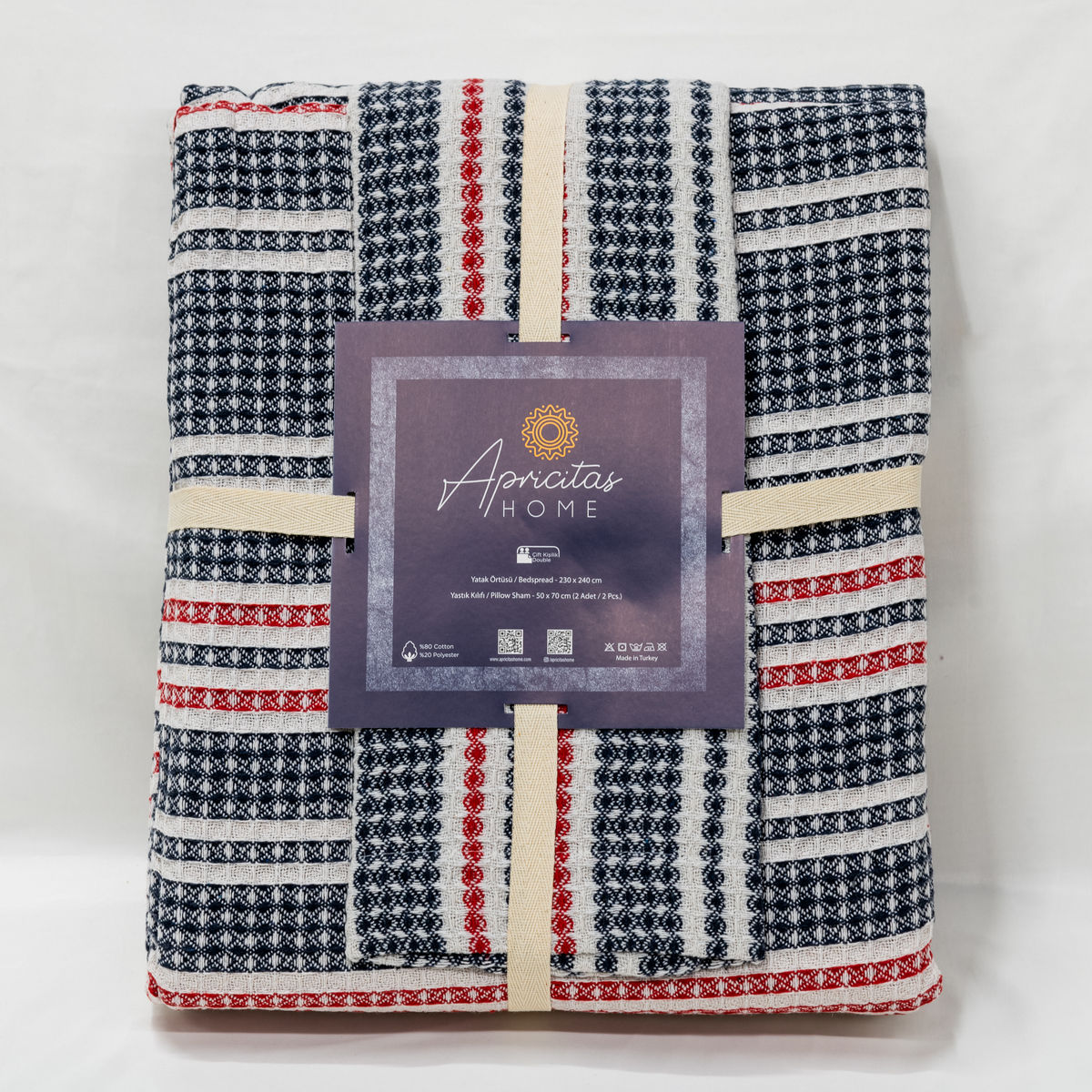 Фото Комплект постельного белья Annise art. Indigo-red в интернет-магазине HP Linen