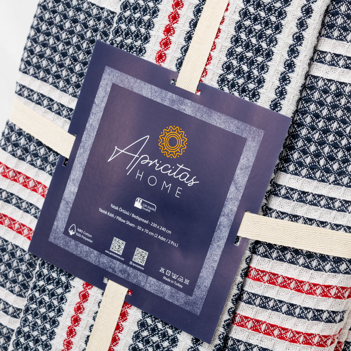 Фото Комплект постельного белья Annise art. Indigo-red в интернет-магазине HP Linen